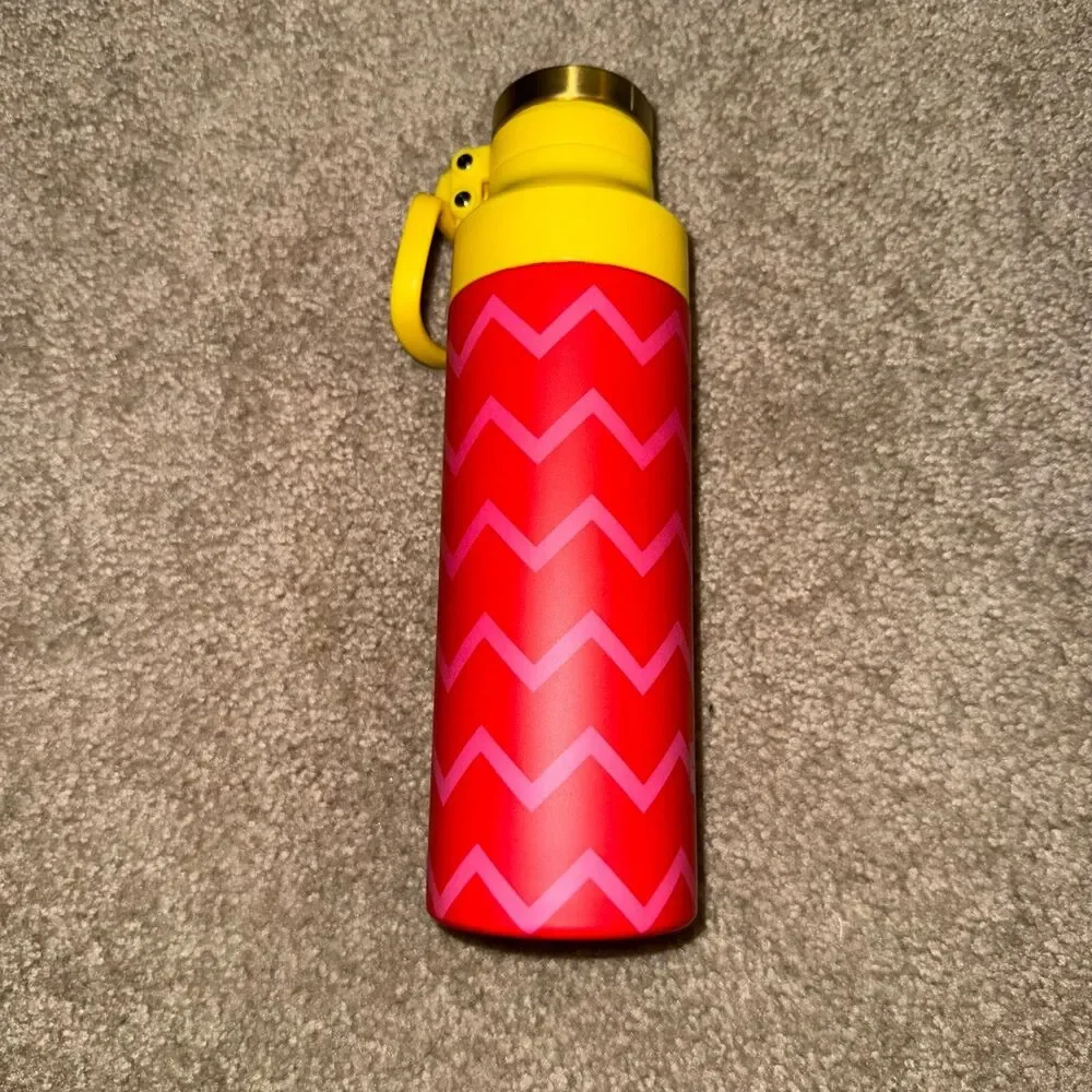 Target Rowing Blazers Vacuum Insulated Water Bottle Stainless Steel Red Pink NEW